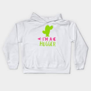 I'm a Hugger, Cactus, Cacti, Succulent, Plant Kids Hoodie